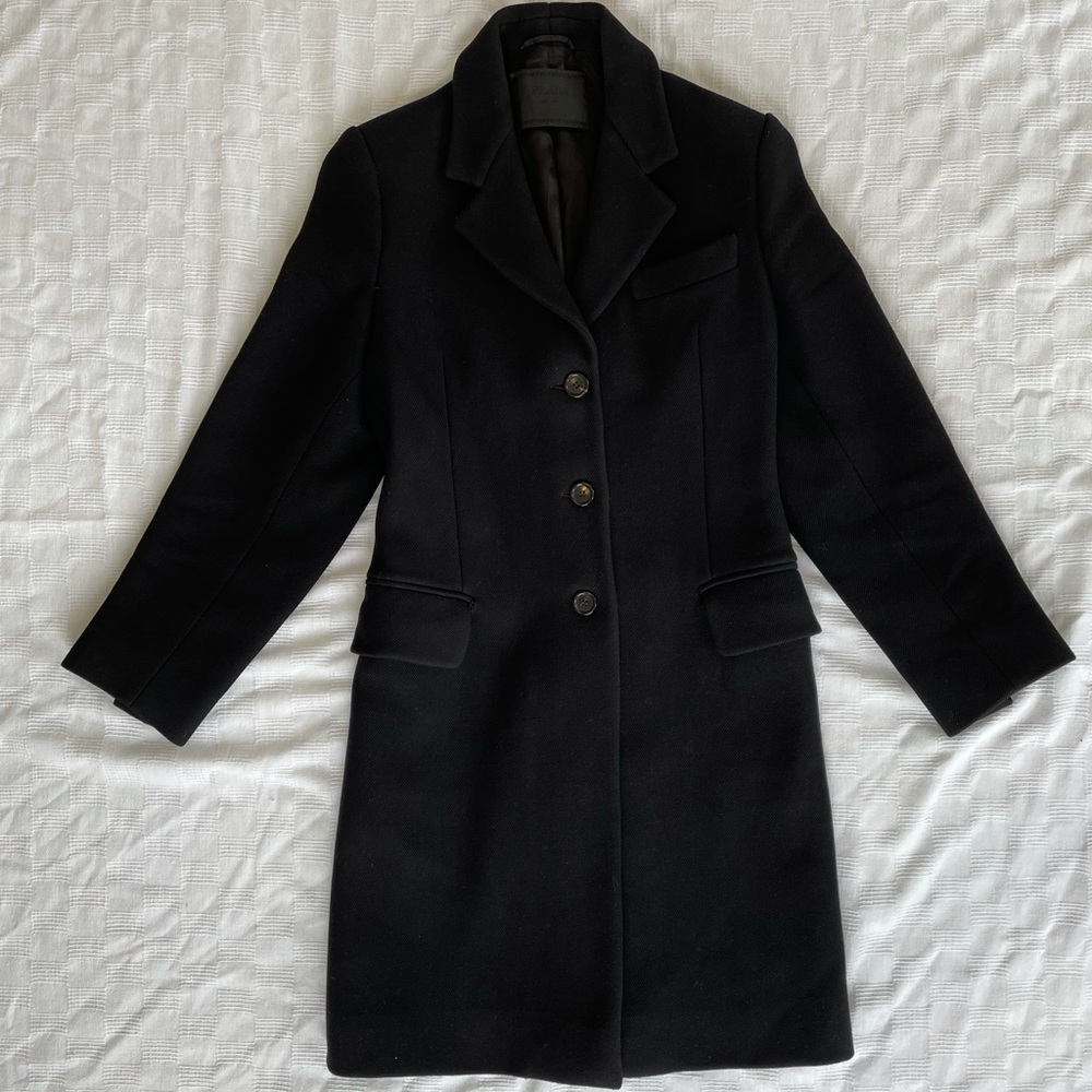 vintage prada wool coat
